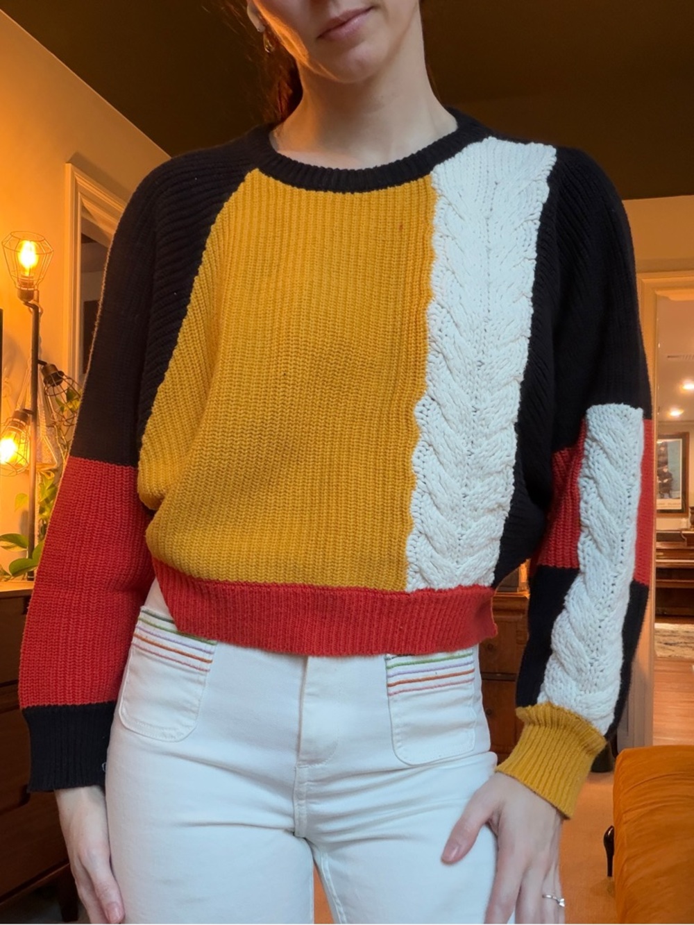 Colorblock sweater